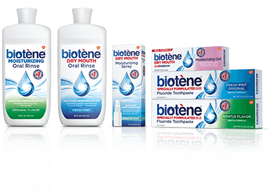 Biotène® is the #1 dentist recommended Dry Mouth brand
